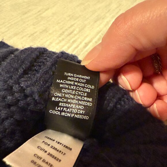 Torrid Deep Blue Cable Knit Cardigan - Picture 9 of 11